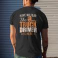 Mens Truck Lorry Professional Driver Motive Idea Mens Back Print T-shirt Gifts for Him