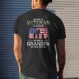 Mens Being A Veteran Is Honor Grandpa Is Priceless Mens Back Print T-shirt Gifts for Him