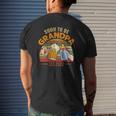 Mens Vintage Soon To Be Grandpa 2022 Fathers Day Mens Back Print T-shirt Gifts for Him