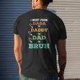 Mens I Went From Dada To Daddy To Dad To Bruh Father's Mens Back Print T-shirt Gifts for Him
