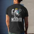 Merdad Dont Mess With My Mermaid Strong New Mer Dad Daughter Mens Back Print T-shirt Gifts for Him