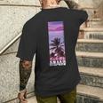 Miami Florida Usa Summer T-Shirt mit Rückendruck Geschenke für Ihn