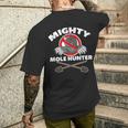 Mighty Mole Hunter Men's T-shirt Back Print Funny Gifts