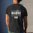 Military My Favorite Marine Calls Me Dad Mens Back Print T-shirt Gifts for Him