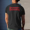 Minimalist ChristmasDrummers Drumming Q 12 Mens Back Print T-shirt Gifts for Him