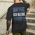Mir Egal Ich Bleibe Karlsruhe Fan Football Fan Club T-Shirt mit Rückendruck Geschenke für Ihn