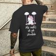 Mir Reicht's Ich Geh Swinging Unicorn T-Shirt mit Rückendruck Geschenke für Ihn