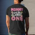 Mommy Of The Sweet One Birthday 1St B-Day Donut One Party Men's T-shirt Back Print Gifts for Him