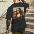 Mona Lisa Eiscreme T-Shirt mit Rückendruck Geschenke für Ihn