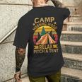 Morning-Wood Camp Relax Pitch A Tent Carpenter Lumberjack Men's T-shirt Back Print Funny Gifts