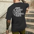 Game Day Moms Against White Baseball Pants Men's T-shirt Back Print Gifts for Him
