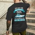 Motorboat Dad Boat Boat Boat Driver T-Shirt mit Rückendruck Geschenke für Ihn