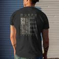 Murph Memorial Day Workout Wod Cam Multi Camo Flag Vertical Mens Back Print T-shirt Gifts for Him