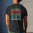 Music Director Dad Fathers Day Daddy Mens Back Print T-shirt Gifts for Him