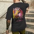 Musique De Jazzintage Jouant De La Guitare Lisse Cadeau Jazz T-shirt imprimé au dos Cadeaux pour lui