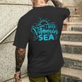 I Need Vitamin Sea Beach Lover Men's T-shirt Back Print Gifts for Him