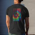 New First Time Dad Tie Dye Soccer Daddy Mens Back Print T-shirt Gifts for Him