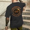 Niagara Falls New York State Total Solar Eclipse 2024 Men's T-shirt Back Print Gifts for Him