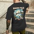 Niagara Falls Road Trip 2024 Family Trip Summer Vacation Men's T-shirt Back Print Gifts for Him