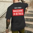 Nicht Stören Maschinen German Text T-Shirt mit Rückendruck Geschenke für Ihn