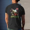 Night Of The Chicken Dead Mens Back Print T-shirt Gifts for Him