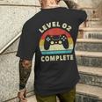Nivel 2 Completa 2º Aniversario De Bodas Para Parejas Camiseta Hombre Estampado Espalda Regalos para él