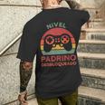 Nivel Padrino Desbloqueado Padrino Camiseta Hombre Estampado Espalda Regalos para él