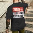 No Tengo 45 Tengo 18 Con 27 Años De Experiencia Camiseta Hombre Estampado Espalda Regalos para él