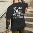 No Tengo 74 Años Tengo 18 Con 56 De Experiencia Cumpleaños Camiseta Hombre Estampado Espalda Regalos para él