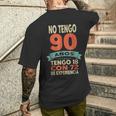 No Tengo 90 Años Tengo 18 Con 72 De Experiencia Divertido Camiseta Hombre Estampado Espalda Regalos para él