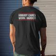 Nobody Cares Work Harder Fitness Workout Gym Mens Back Print T-shirt Gifts for Him