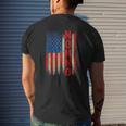 Nonno America Flag For Men Father's Day Mens Back Print T-shirt Gifts for Him