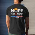 Nope Not Again Sarcastic Men's T-shirt Back Print Gifts for Him