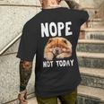 Nope Not Today Lazy Dog Chow Chow Men's T-shirt Back Print Funny Gifts