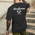 Nordkurve Gelsenkirchen Schalke Miner T-Shirt mit Rückendruck Geschenke für Ihn