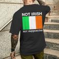 Not Irish But Supportive Ireland Flag Men's T-shirt Back Print Gifts for Him