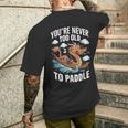 Nunca Eres Demasiadoiejo Para Remar Dragon Boat Racing Team Men Camiseta Hombre Estampado Espalda Regalos para él