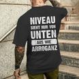 Nuron Unterten Aus Wie Arrogan T-Shirt mit Rückendruck Geschenke für Ihn