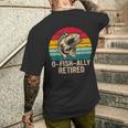 O-Fish-Ally Retired Retirement Fishing Vintage Men's T-shirt Back Print Gifts for Him