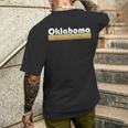 Oklahoma Retro Style State Vintage Pride 70S 80S Home Men's T-shirt Back Print Funny Gifts