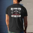 Old Man Gym Respect Your Elders Lifting Clubs Weightlifting Mens Back Print T-shirt Gifts for Him