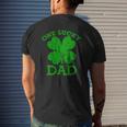 One Lucky Dad Vintage St Patricks Day Men Mens Back Print T-shirt Gifts for Him