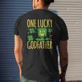 One Lucky Godfather St Patrick's Day Lucky Godfather Mens Back Print T-shirt Gifts for Him