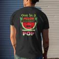 One In A Melon Pop Watermelon Mens Back Print T-shirt Gifts for Him