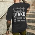 Otaku Slogan For Anime And Manga Fans T-Shirt mit Rückendruck Geschenke für Ihn