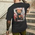 Ours En Peluche Mignon Graffitiintage En Peluche Teddy T-shirt imprimé au dos Cadeaux pour lui