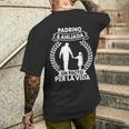 Padrino Y Ahijada Un Pacto Perida Bautizo Regalo Padrino Camiseta Hombre Estampado Espalda Regalos para él
