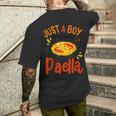 Paella Just A Boy Who Loves Paella Cocina Española Chicos Camiseta Hombre Estampado Espalda Regalos para él