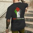 Palestina Libre Apoya A Palestina Y A Los Árabes Camiseta Hombre Estampado Espalda Regalos para él