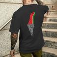 Palestine Map Watermelon T-Shirt mit Rückendruck Geschenke für Ihn